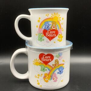 NEW 2024 Care Bears Big & Little Collectors Set 2 Ceramic Mugs 9oz & 16oz Coffee